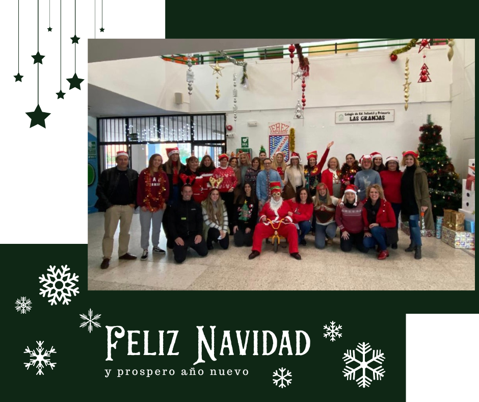 Post de Instagram feliz navidad verde